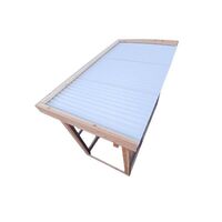 Dak met aluminium golfplaten
