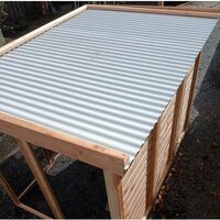 Dak van stalen gecoate golfplaten