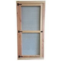 deurpaneel 85 x180cm met zwart gaas