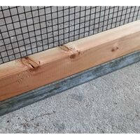 Kunststof regel (voorkomt houtrot)