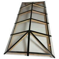 Lichtstraat schilddak ongeïsoleerd