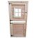 Deur onder en boven dicht met plexiglas raam